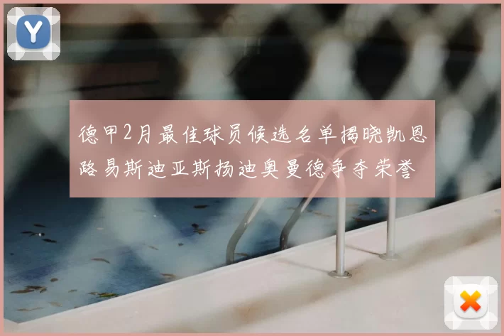 德甲2月最佳球员候选名单揭晓凯恩路易斯迪亚斯扬迪奥曼德争夺荣誉