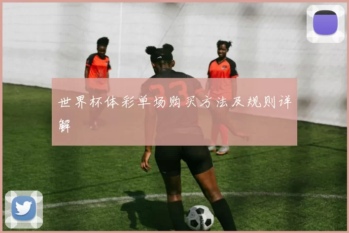 世界杯体彩单场购买方法及规则详解